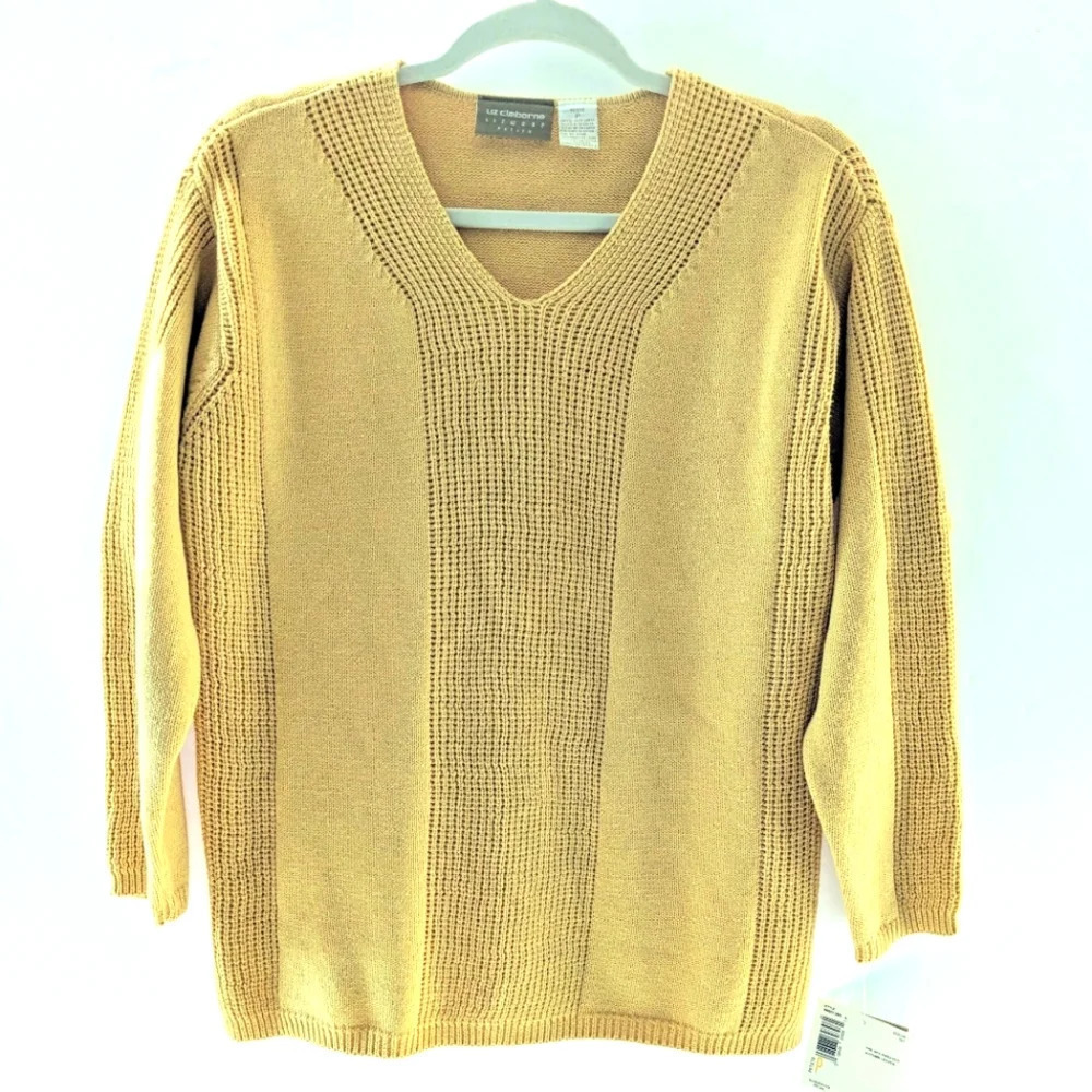 Liz Claiborne Coastal Cozy Women's V-Neck Knit Sweater